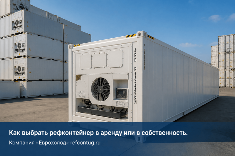 Как выбрать рефконтейнер в аренду или в собственность